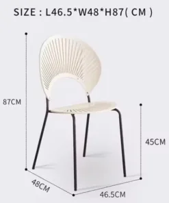 Nordic Solid Wood Dining Chair - Image 6