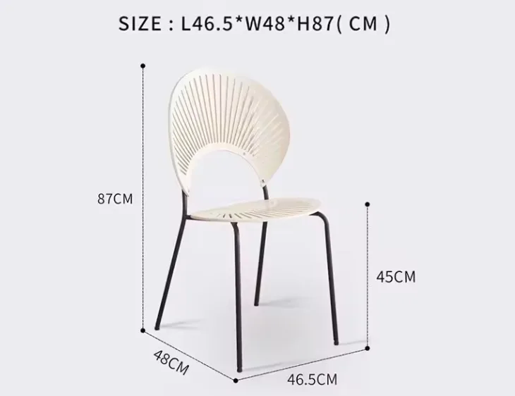 Nordic Solid Wood Dining Chair - Image 6
