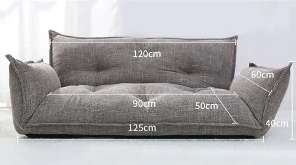 Japanese floor sofa dimensions