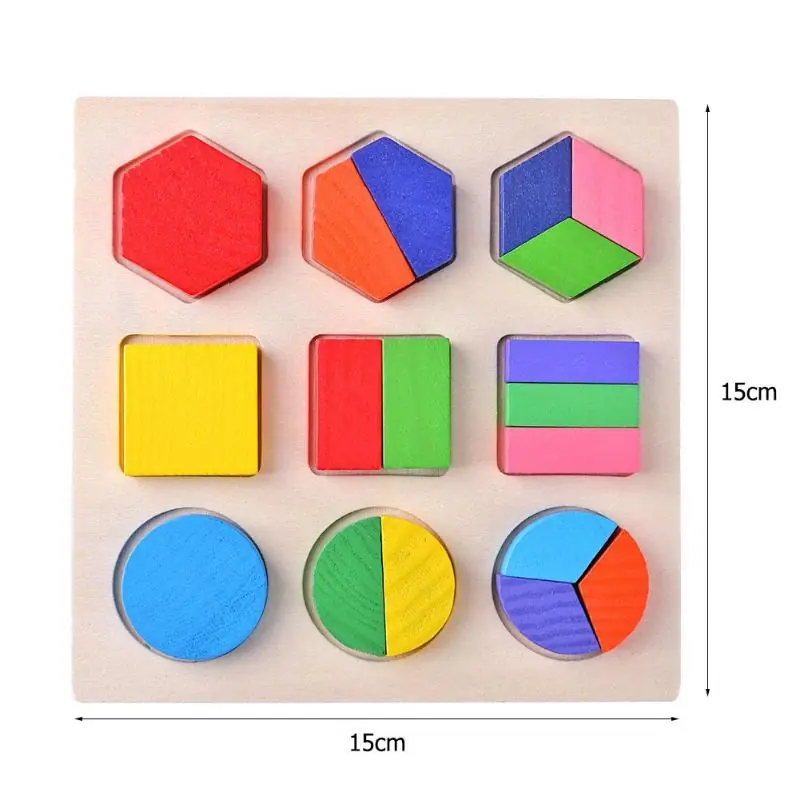 Geometric Educational Wooden Puzzle Toy - Image 5
