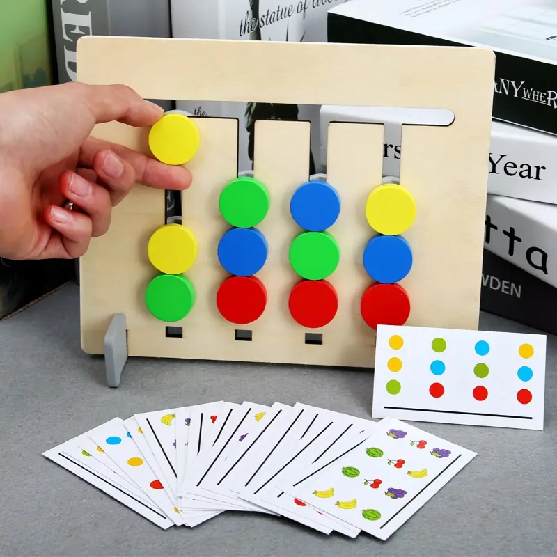 Kid's Double Side Wooden Montessori Toy