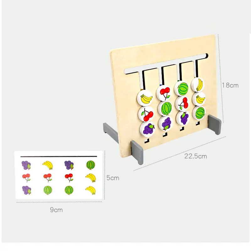 Kid's Double Side Wooden Montessori Toy - Image 7