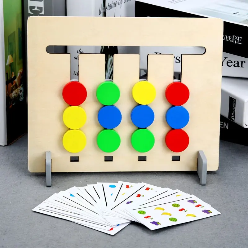 Kid's Double Side Wooden Montessori Toy - Image 4