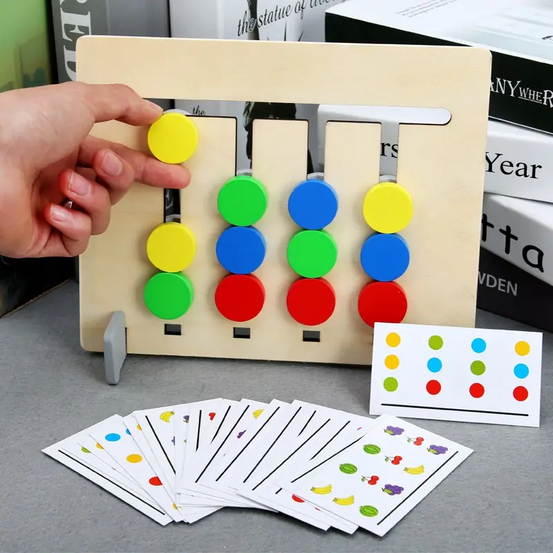 Kid's Double Side Wooden Montessori Toy - Image 2
