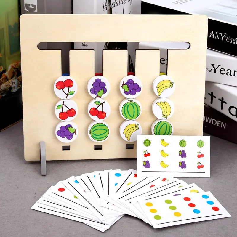 Kid's Double Side Wooden Montessori Toy - Image 3