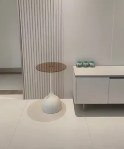 Modern Round Side Table - Image 3