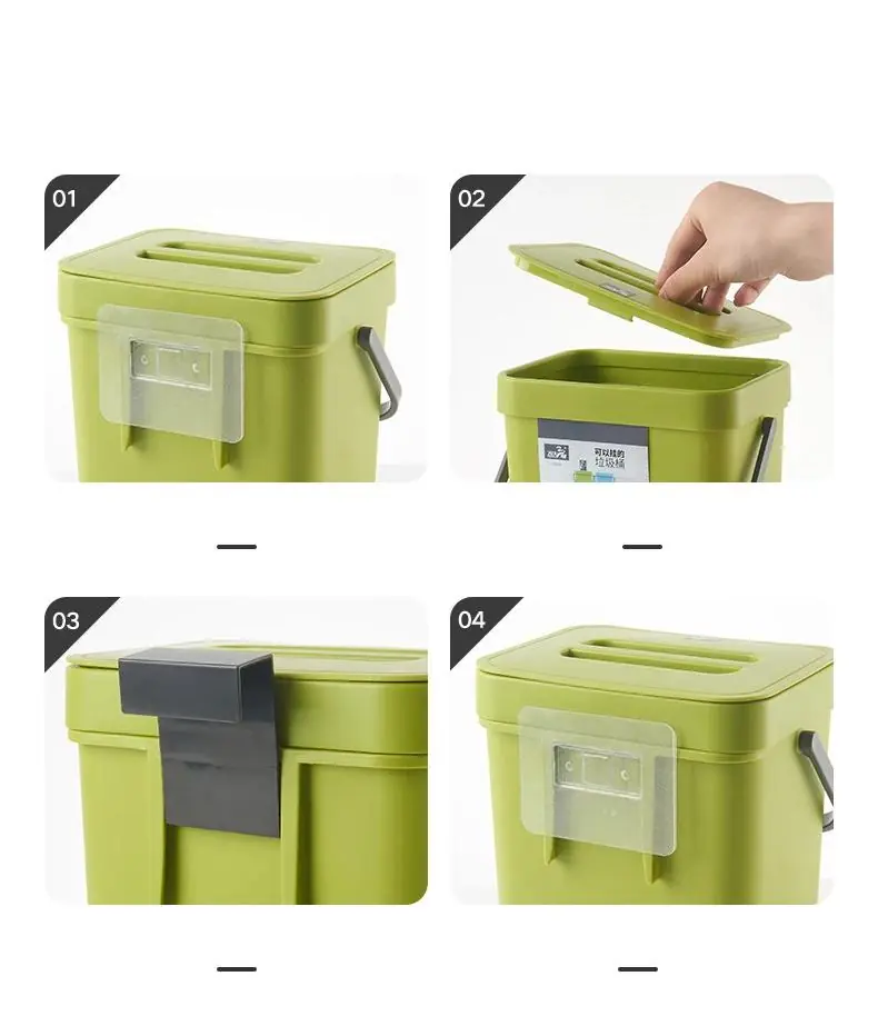 Space-saving Mount or Hang Kitchen Waste Bin Space-saving Mount or Hang Kitchen Waste Bin